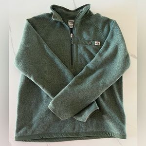 North Face Heavyweight Fleece Knit Quarter-Zip Pullover - Size: Medium